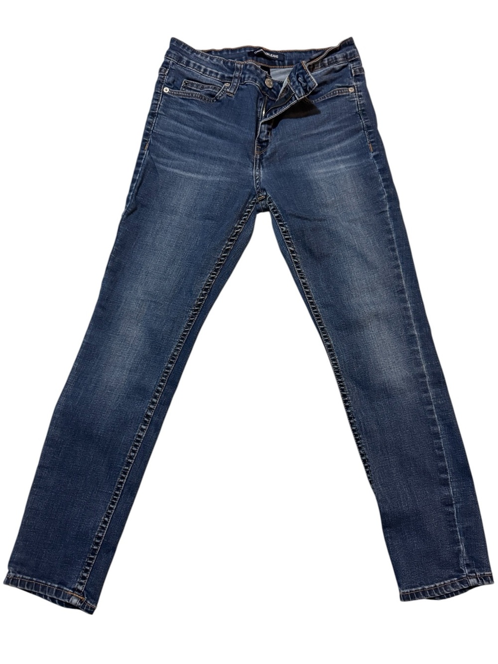 Calvin Klein Jeans Women's Dark Blue Mid Rise Skinny Jeans Size 8x28